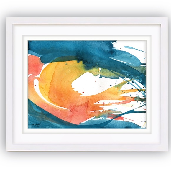 Original Abstract Serene Sea Painting - Serenity 10 - Picture 4 of 8